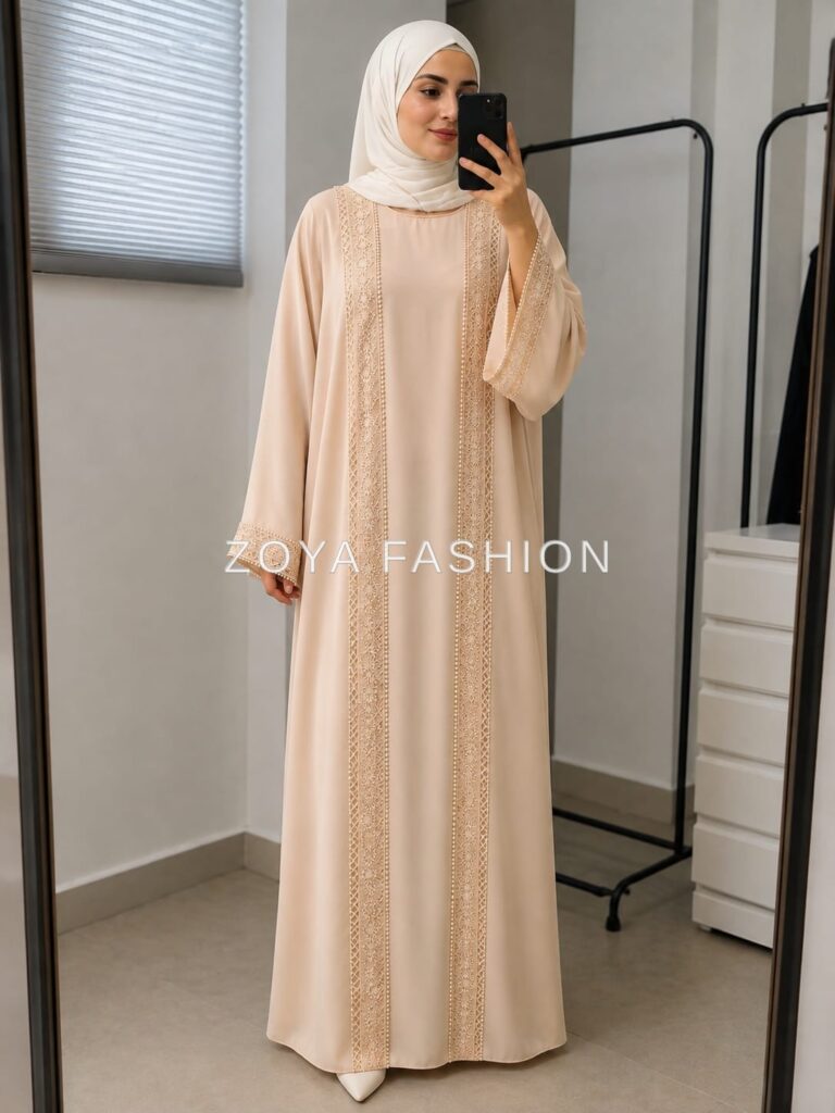 Elegant 3-Piece Abaya Set