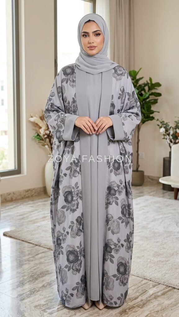 Elegant 3-Piece Abaya