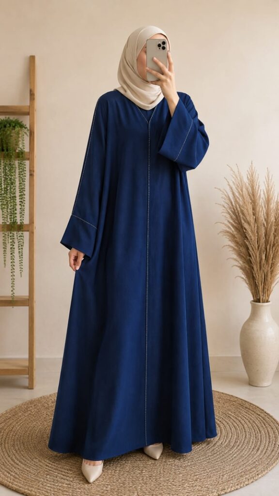 Royal Blue Abaya