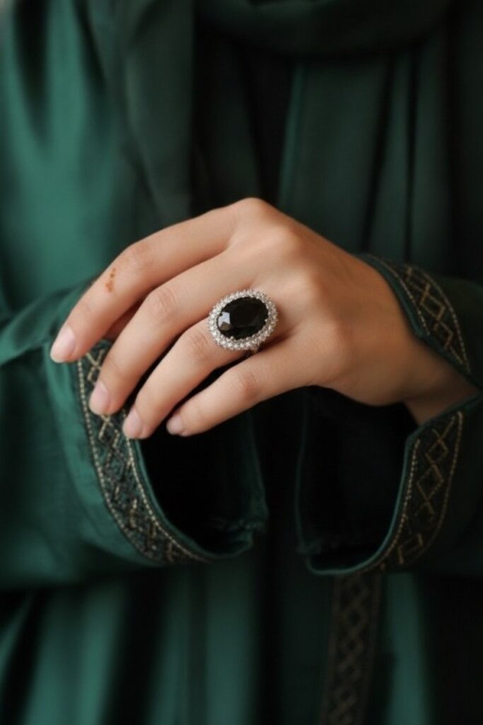 Regal Elegance: Vintage Halo Ring