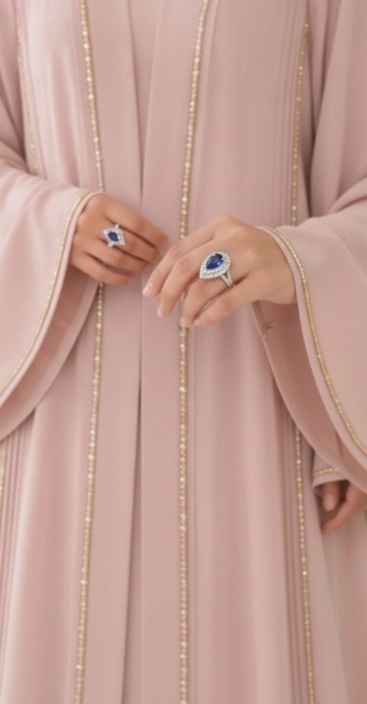 Pear-Cut Sapphire Double Halo Ring